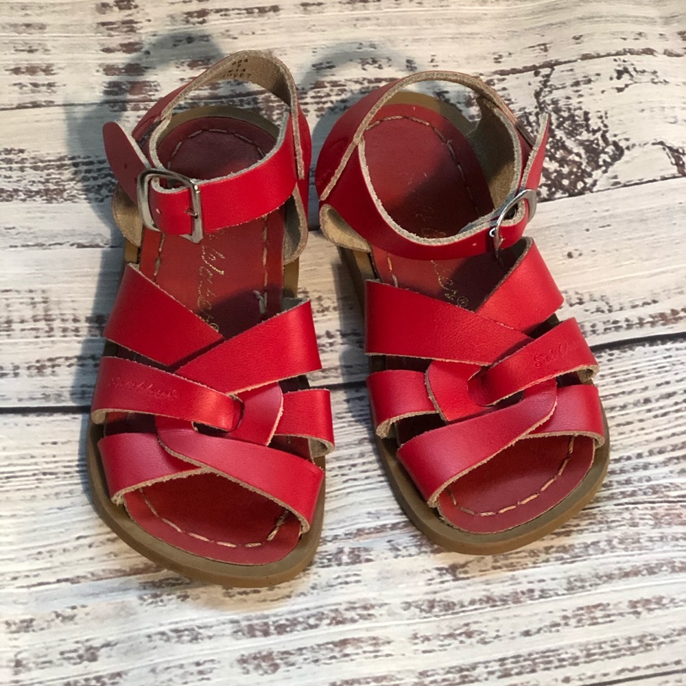 Salt Water Sandals Red Toddler Size 7